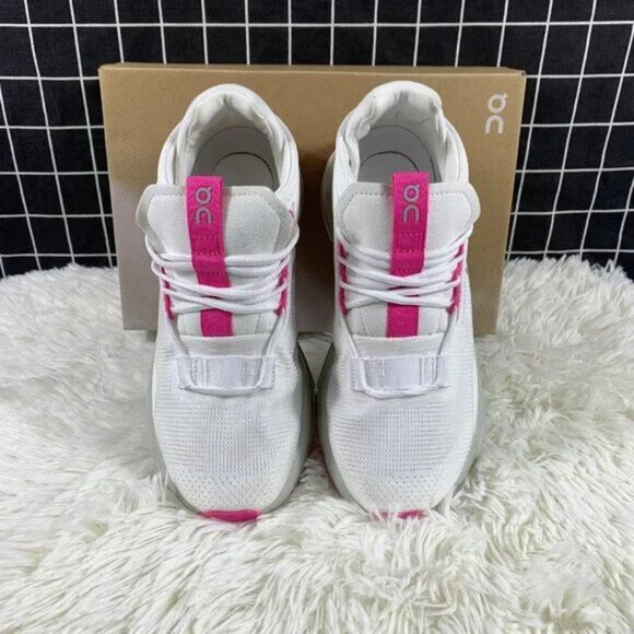 On Cloud Cloudnova Barbie Women Pink Shoes White - Picture 6 of 8